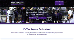 Desktop Screenshot of nufootballalumni.com